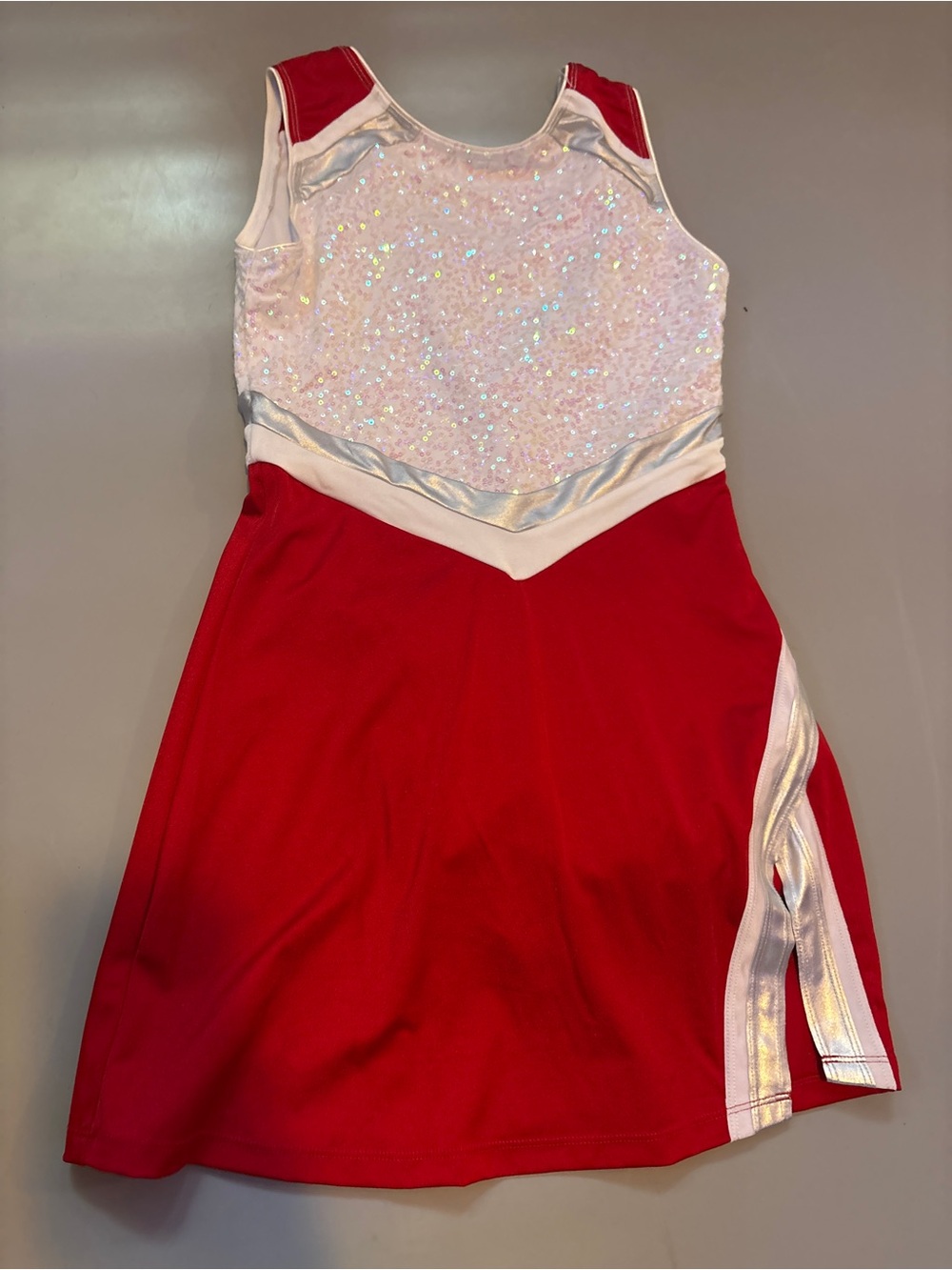 Revolution Red and White Sparkle Dance Costume
